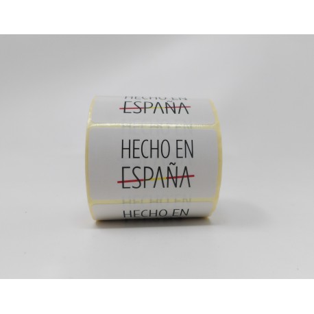 50 x 30 etiqueta "Hecho en España"